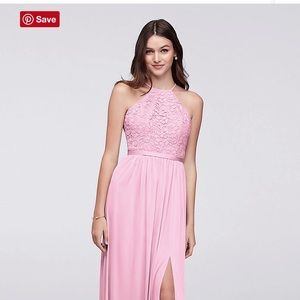Petal Pink Davids Bridal Bridesmaid Dress